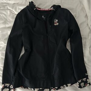 Disney Mickey Mouse black rain jacket